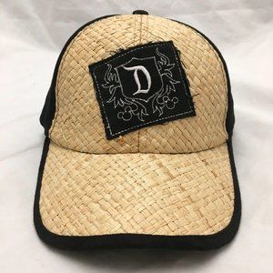 Straw Baseball Hat Disneyland Resort Black Adjustable Adult Polyester Mickey
